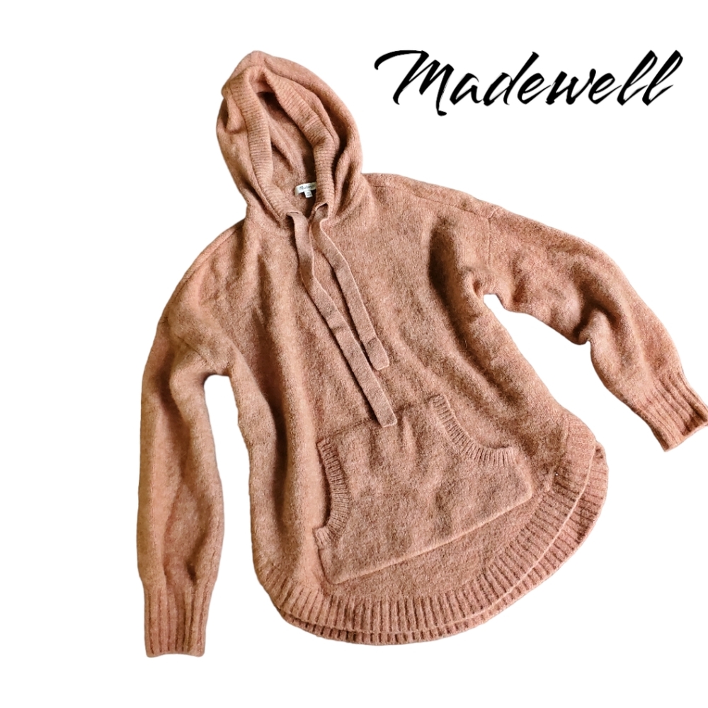 Madewell Wilmongton Hoodie Sweater oversized super soft Wool blend earth tone